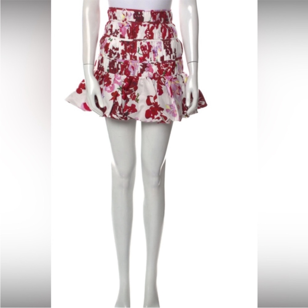 Aje Floral Bubble Mini Skirt Like New Size 8 - Picture 2 of 8